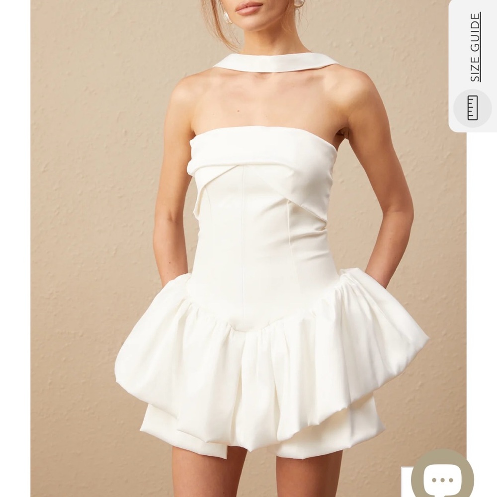 Miss Rosier Chic White Mini Dress